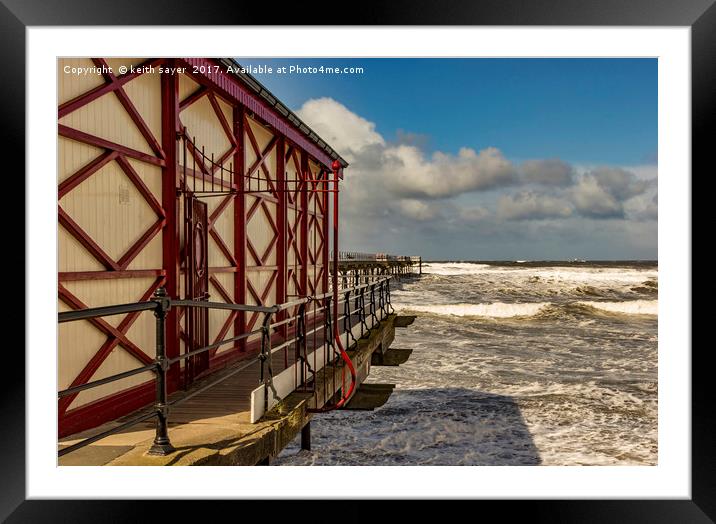 Northerly Storm Framed Mounted Print by keith sayer