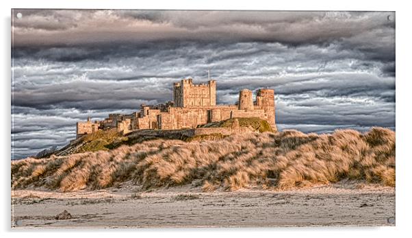 Bamburgh Castle Power Acrylic by Naylor's Photography