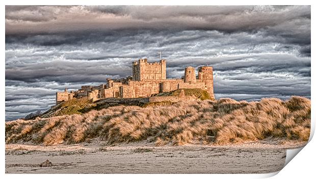 Bamburgh Castle Power Print by Naylor's Photography