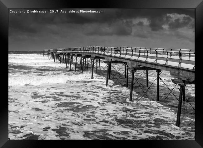Boiling Sea Framed Print by keith sayer