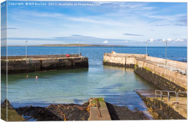 Stroma From John O'Groats Harbour Canvas Print by Bill Buchan