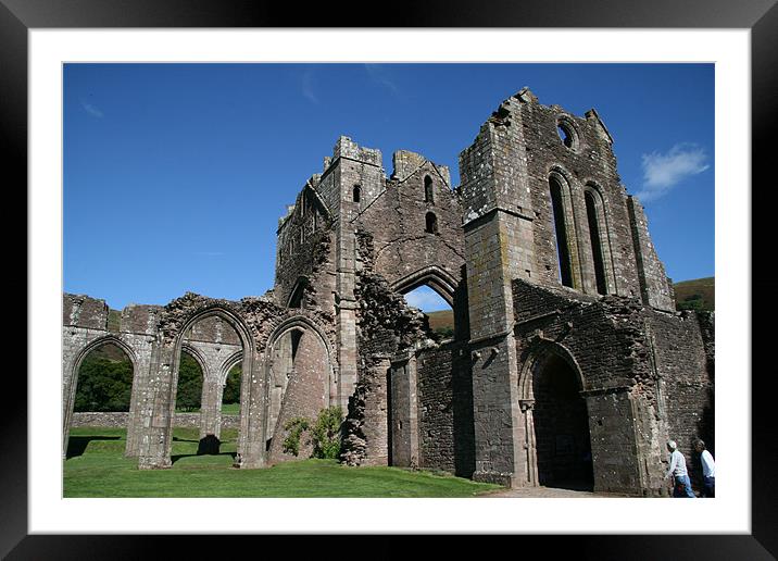 Llanthony priory Framed Mounted Print by mark blower