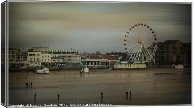 Weston Super Mare Waterfront. Canvas Print by Heather Goodwin