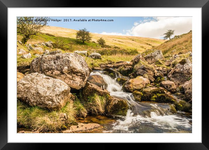 On the Black Mountain, Brecon Becons, Wales Framed Mounted Print by Anthony Hedger