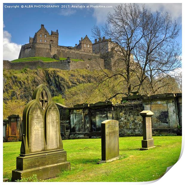 Edinburgh Castle, Scotland. Print by ALBA PHOTOGRAPHY