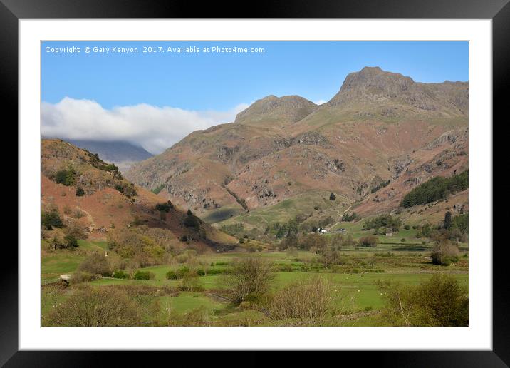 The Langdale Pikes Framed Mounted Print by Gary Kenyon