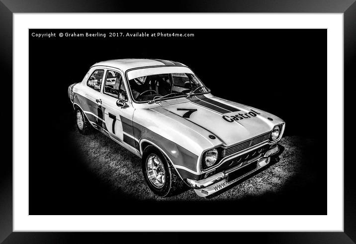 Castrol GTX Sports Framed Mounted Print by Graham Beerling