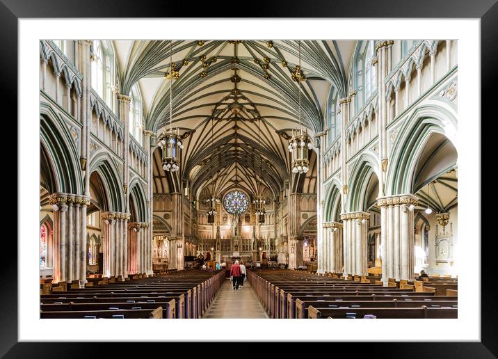 St. James church in Charlottetown, Canada. Prince  Framed Mounted Print by Darryl Brooks