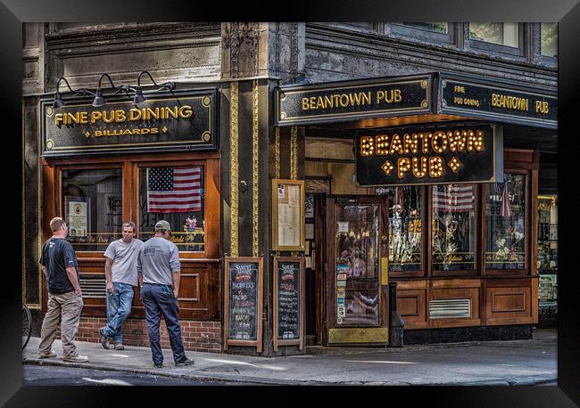 Beantown Pub Framed Print by Darryl Brooks