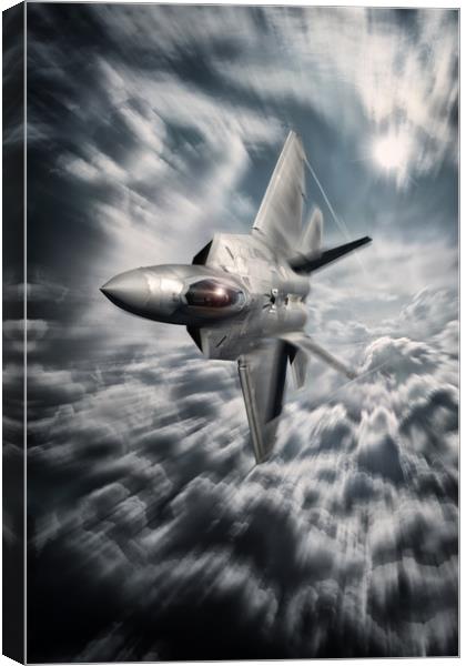 F-22 Raptor Canvas Print by J Biggadike