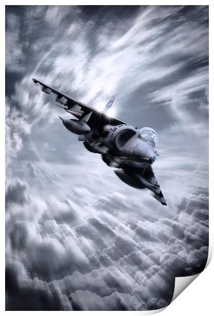 Harrier GR7 Print by J Biggadike