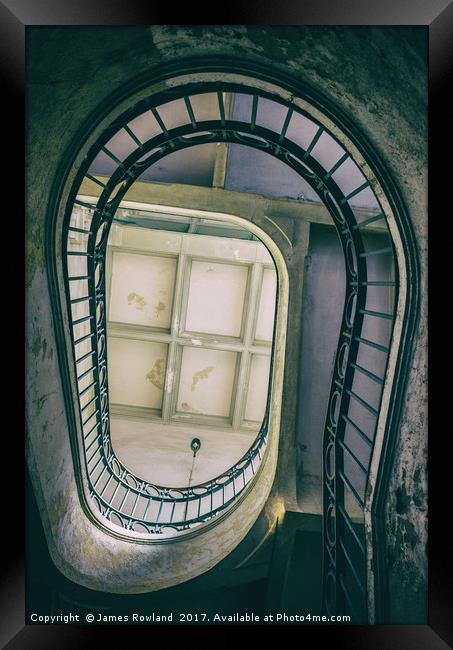 Porto Staircase Framed Print by James Rowland