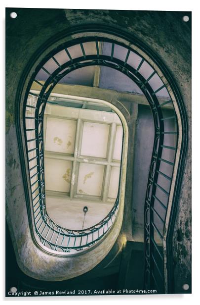 Porto Staircase Acrylic by James Rowland