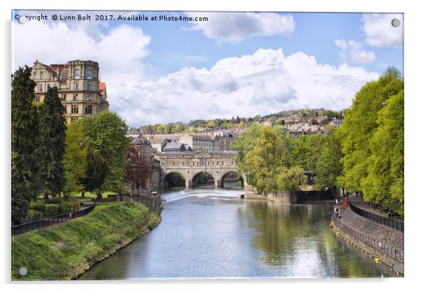 Pulteney Bridge Bath Acrylic by Lynn Bolt