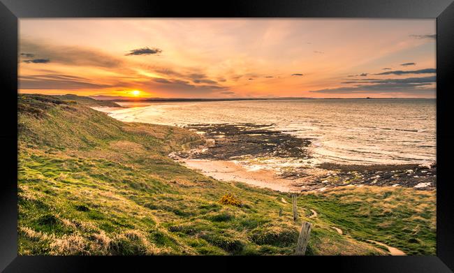 Sundown in Northumberland Framed Print by Naylor's Photography