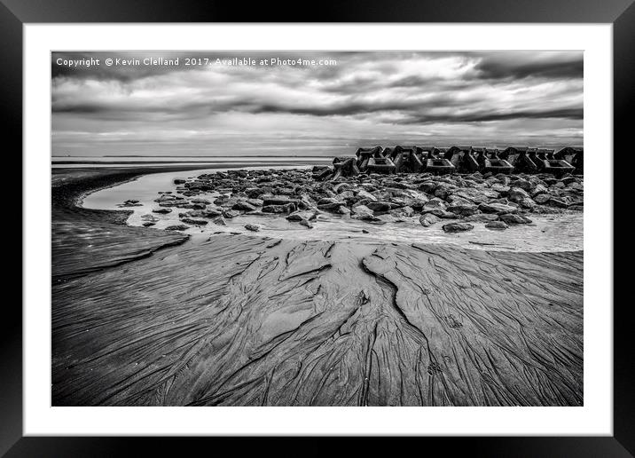 Tide breakers Framed Mounted Print by Kevin Clelland