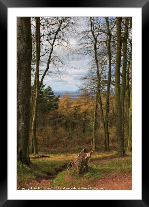 View from the Clent Hills Framed Mounted Print by Jon Jones