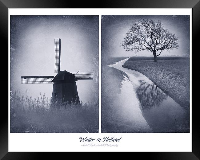 Winter in Holland Framed Print by Abdul Kadir Audah