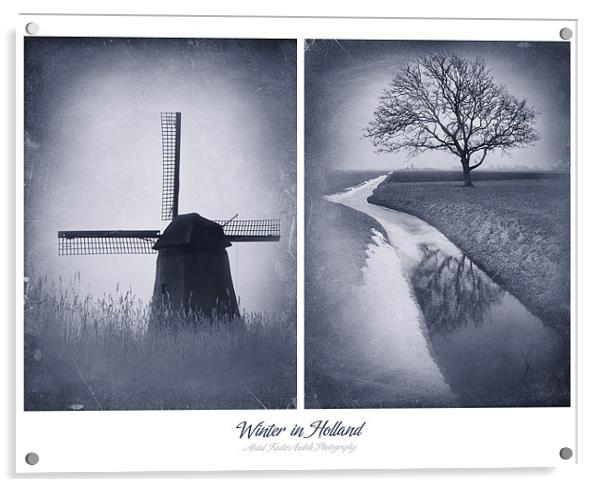 Winter in Holland Acrylic by Abdul Kadir Audah