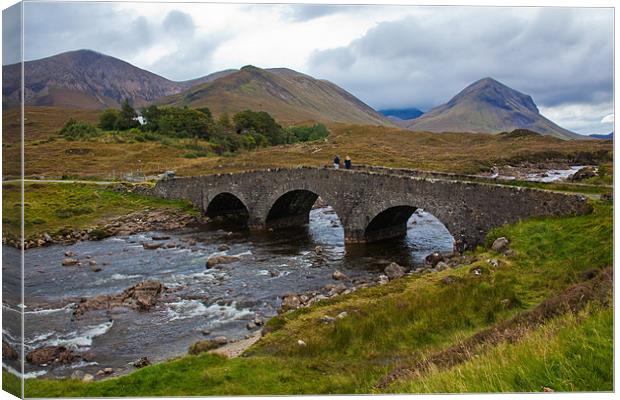 Bridge at Sligachan, Skye Canvas Print by Douglas Kerr