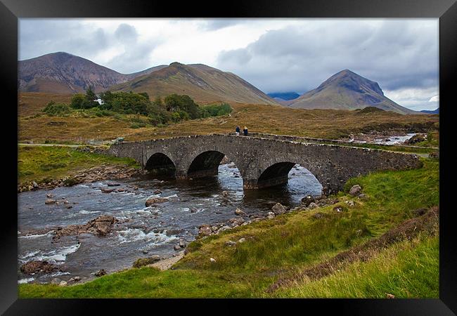 Bridge at Sligachan, Skye Framed Print by Douglas Kerr