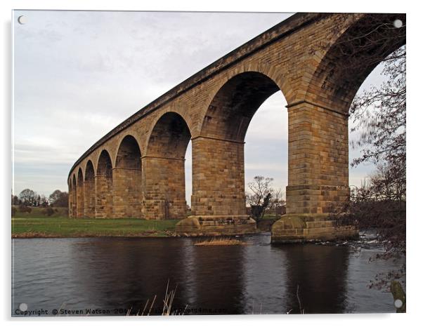 Arthington Viaduct Acrylic by Steven Watson