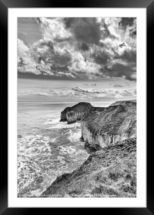 Flamborough Head, Yorkshire Framed Mounted Print by Richard Whitley