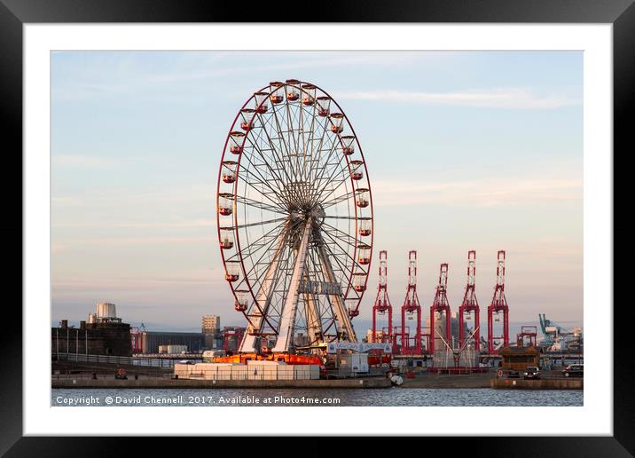 New Brighton Giant Wheel  Framed Mounted Print by David Chennell