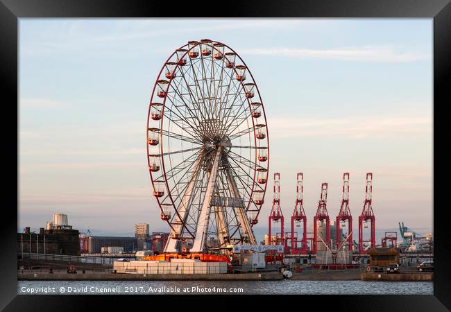 New Brighton Giant Wheel  Framed Print by David Chennell
