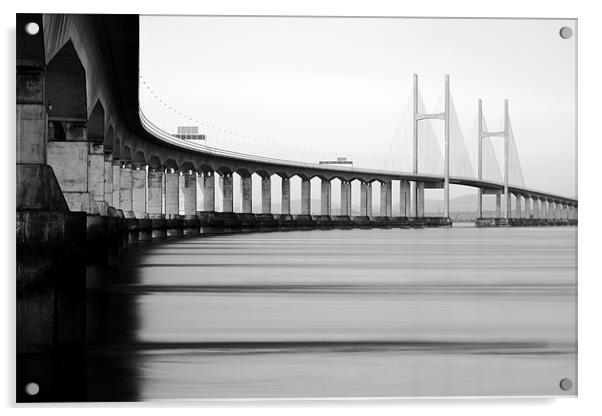 Severn Bridge Acrylic by Tony Bates