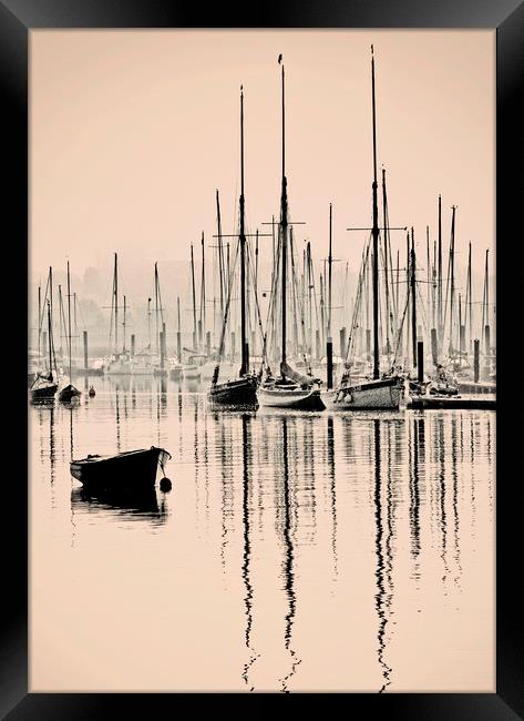 Tall Ships At Rest Framed Print by Darren Burroughs