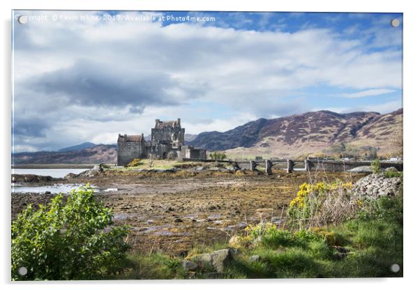  Eilean Donon castle near Skye Acrylic by Kevin White