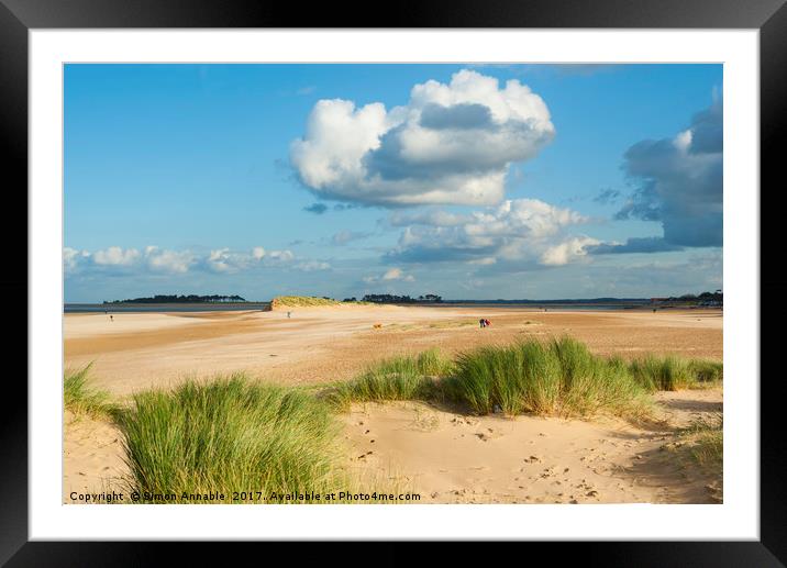 Wells-next-the-Sea Beach Framed Mounted Print by Simon Annable