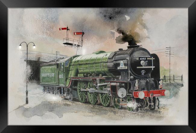 PEPPERCORN CLASS A1 TORNADO Framed Print by John Lowerson