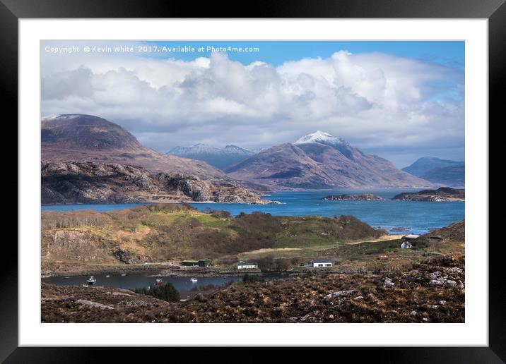 Loch Torridon West Scotland Framed Mounted Print by Kevin White