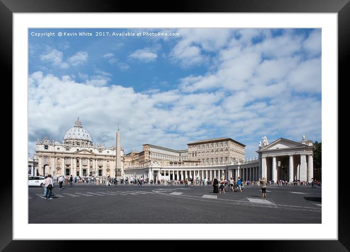 Vatican City Framed Mounted Print by Kevin White