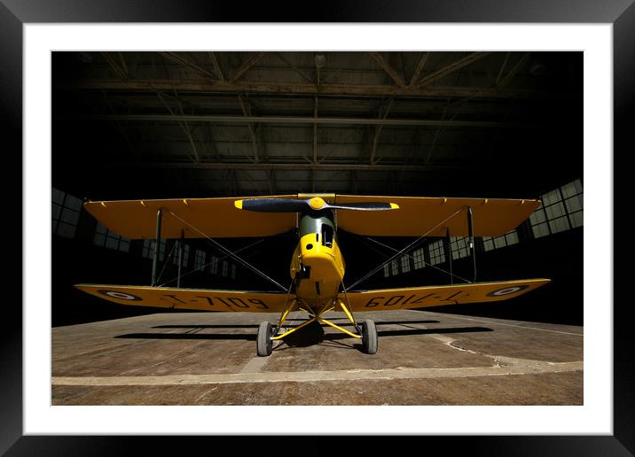 Tiger Moth Ready for Flight Framed Mounted Print by Oxon Images