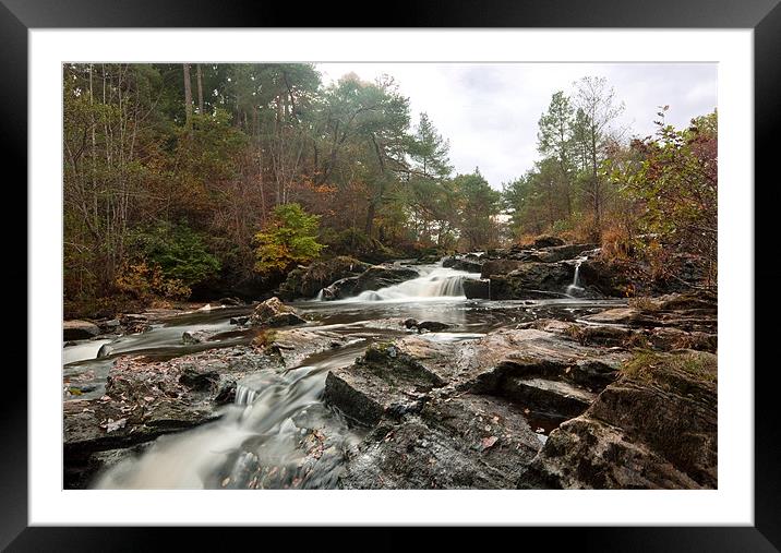 Rushing Waters at Dochart Framed Mounted Print by Stuart Jack