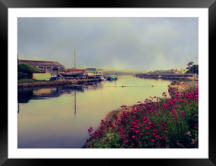 Hayle harbour Cornwall  Framed Mounted Print by Beryl Curran
