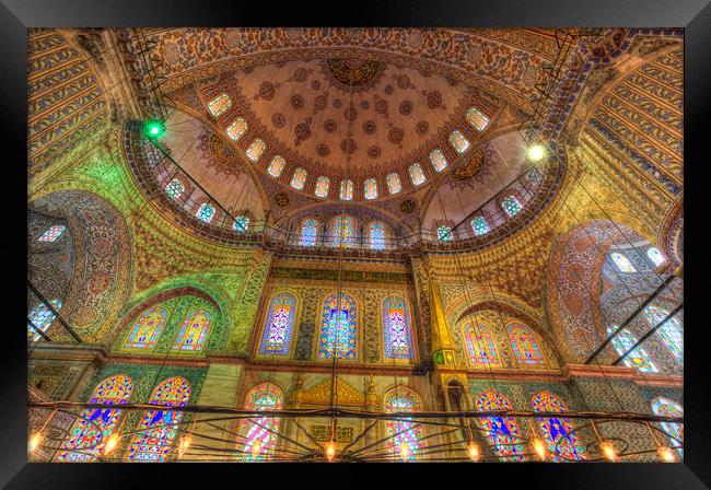 The Blue Mosque Istanbul Framed Print by David Pyatt