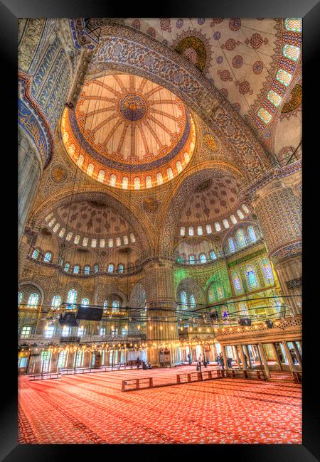 The Blue Mosque Istanbul Turkey Framed Print by David Pyatt