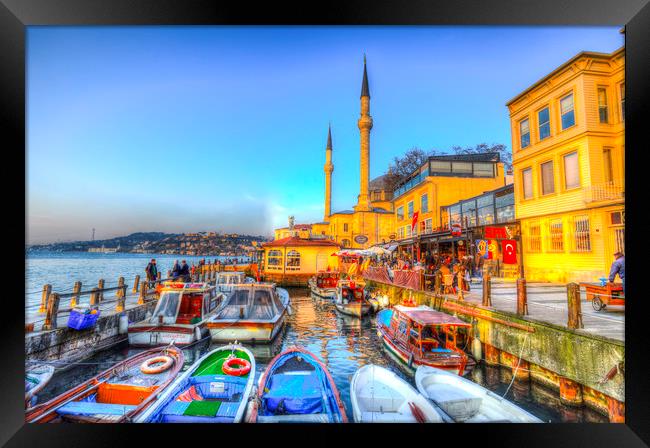 The Bosphorus Istanbul Framed Print by David Pyatt