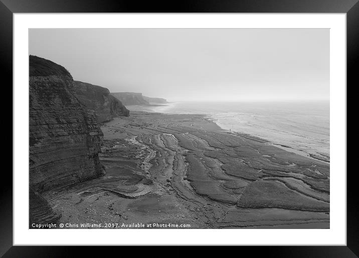 Southerndown Framed Mounted Print by Chris Williams