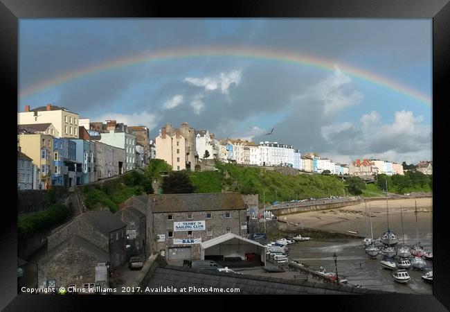 Morning Rainbow Framed Print by Chris Williams