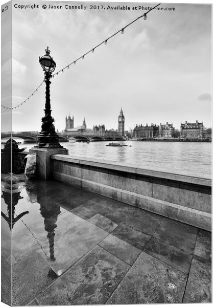 The River Thames, London Canvas Print by Jason Connolly