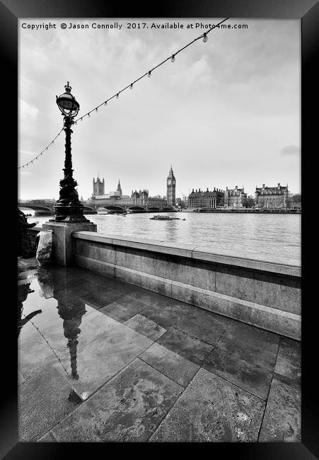 The River Thames, London Framed Print by Jason Connolly
