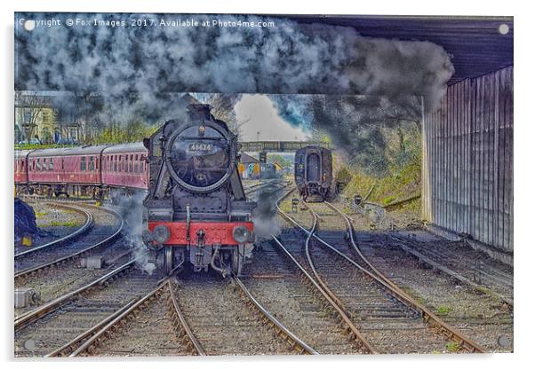 48624 locomotive train Acrylic by Derrick Fox Lomax