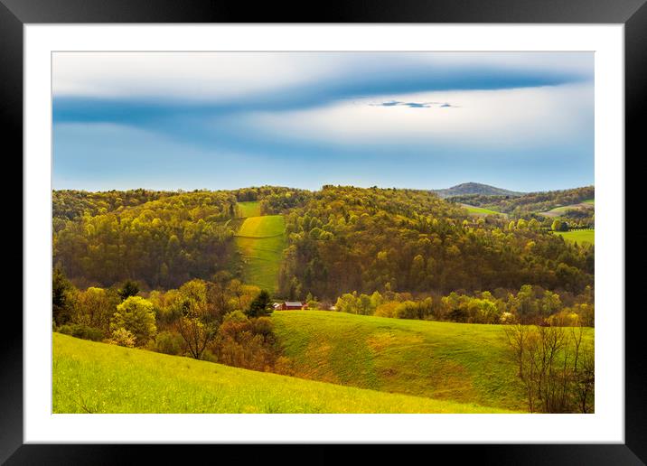 Countryside Scenery Framed Mounted Print by Sarah Ball