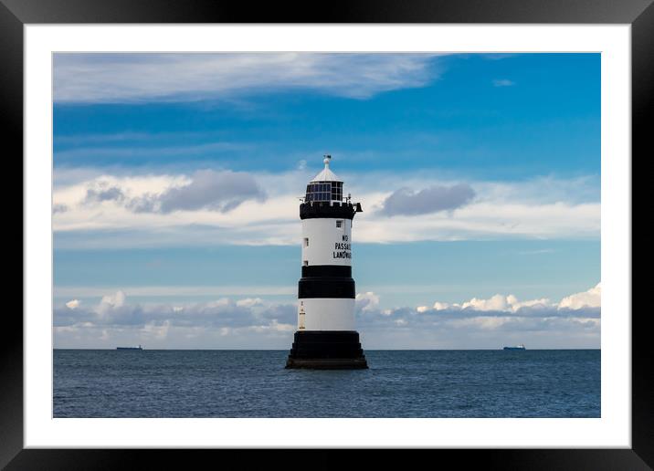 Penmon Lighthouse, Anglesey. Framed Mounted Print by Colin Allen