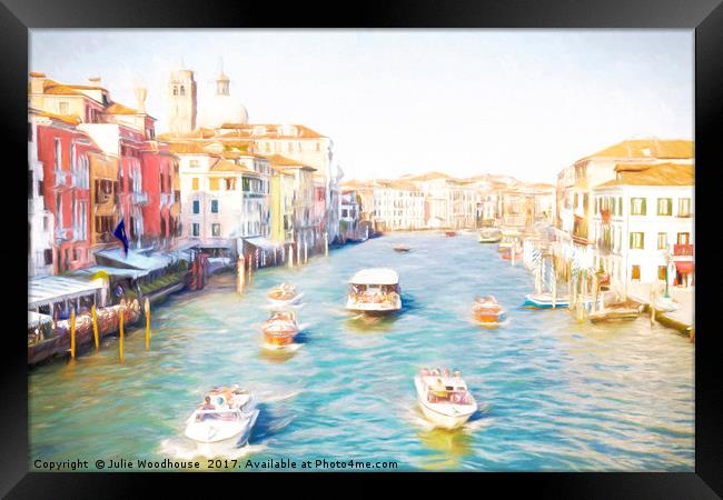 The Grand Canal Framed Print by Julie Woodhouse